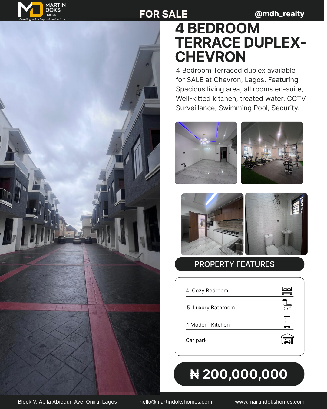 4 BEDROOM TERRACE DUPLEX