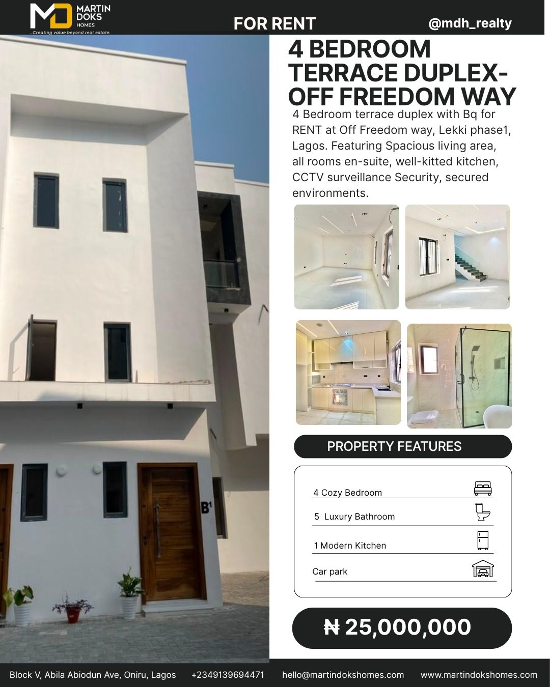 4 BEDROOM TERRACE DUPLEX