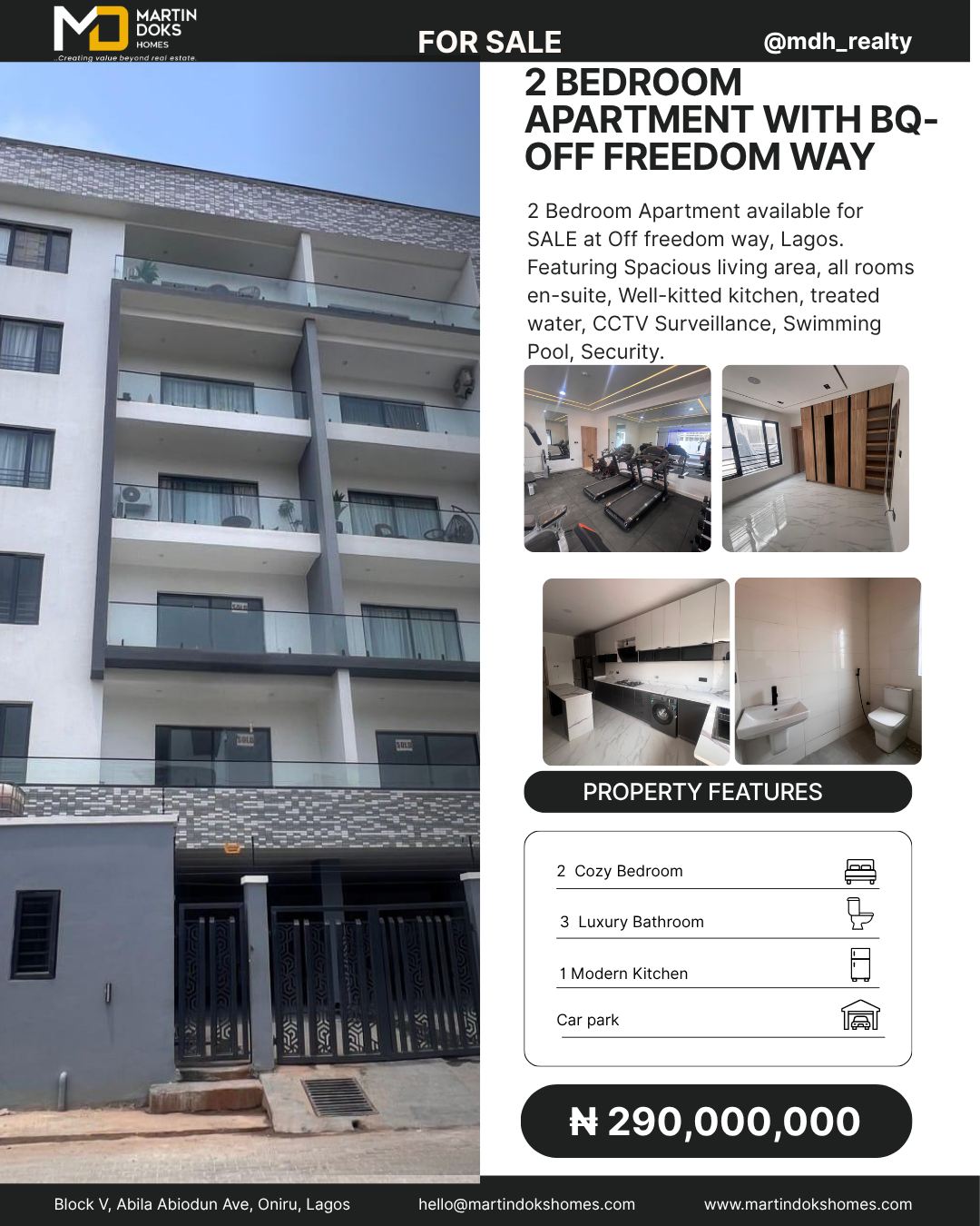 2 BEDROOM APARTMENT WITH BQ