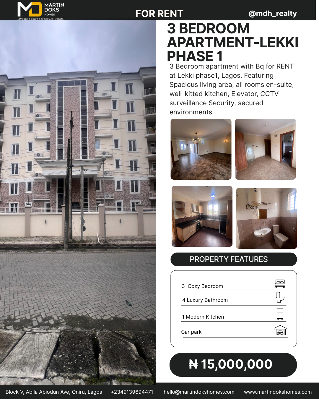 3 BEDROOM APARTMENT