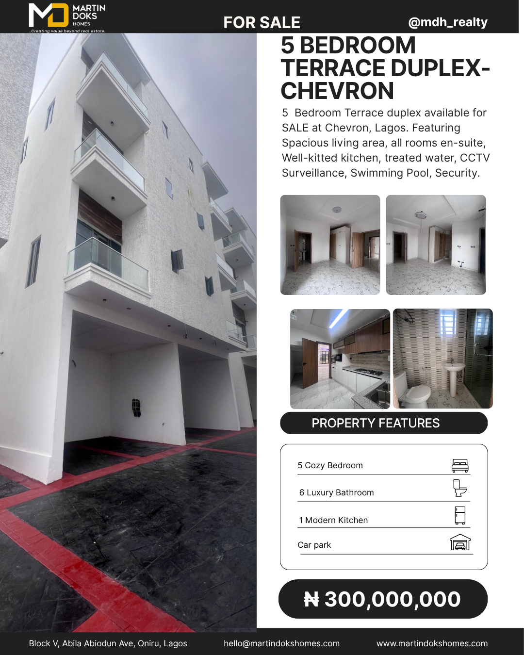 5 BEDROOM TERRACE DUPLEX