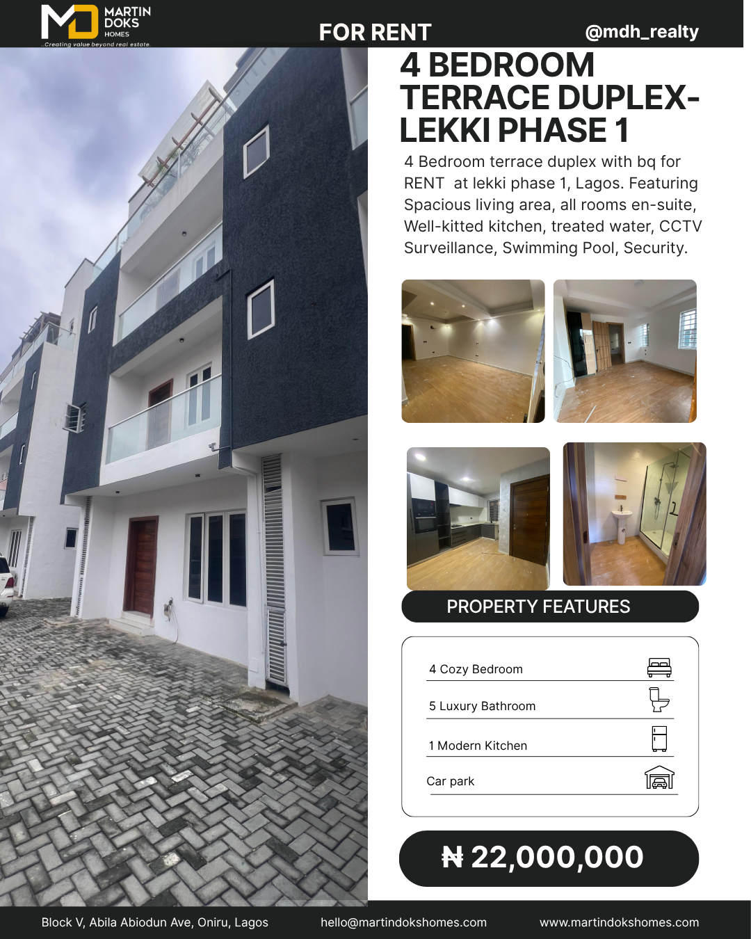 4 BEDROOM TERRACE DUPLEX - LEKKI PHASE 1