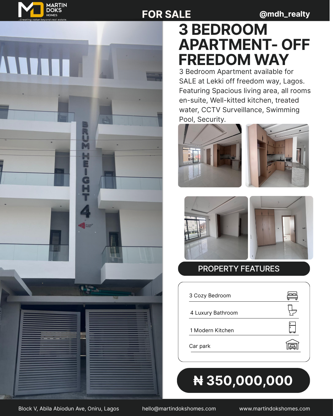 3 BEDROOM APARTMENT