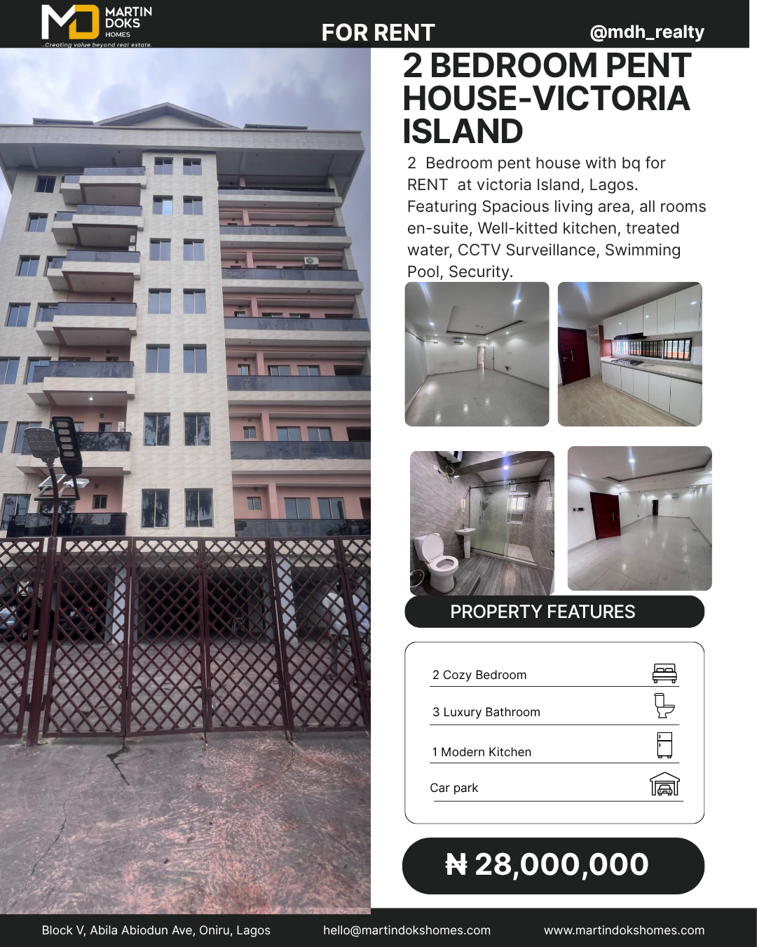 2 BEDROOM PENTHOUSE - VICTORIA ISLAND
