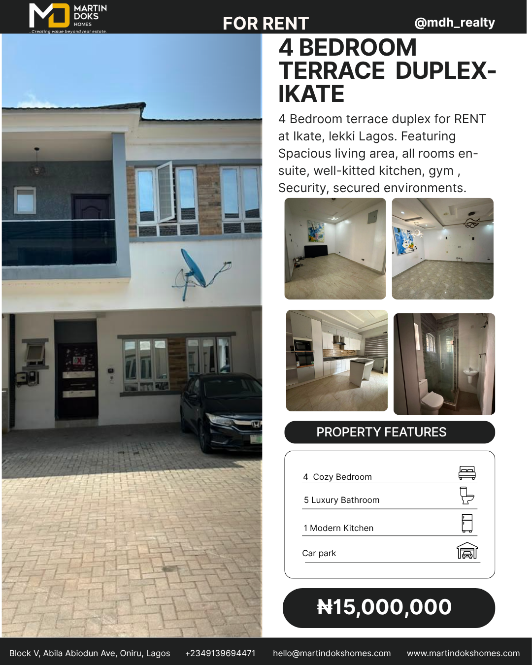 4 Bedroom Terrace Duplex