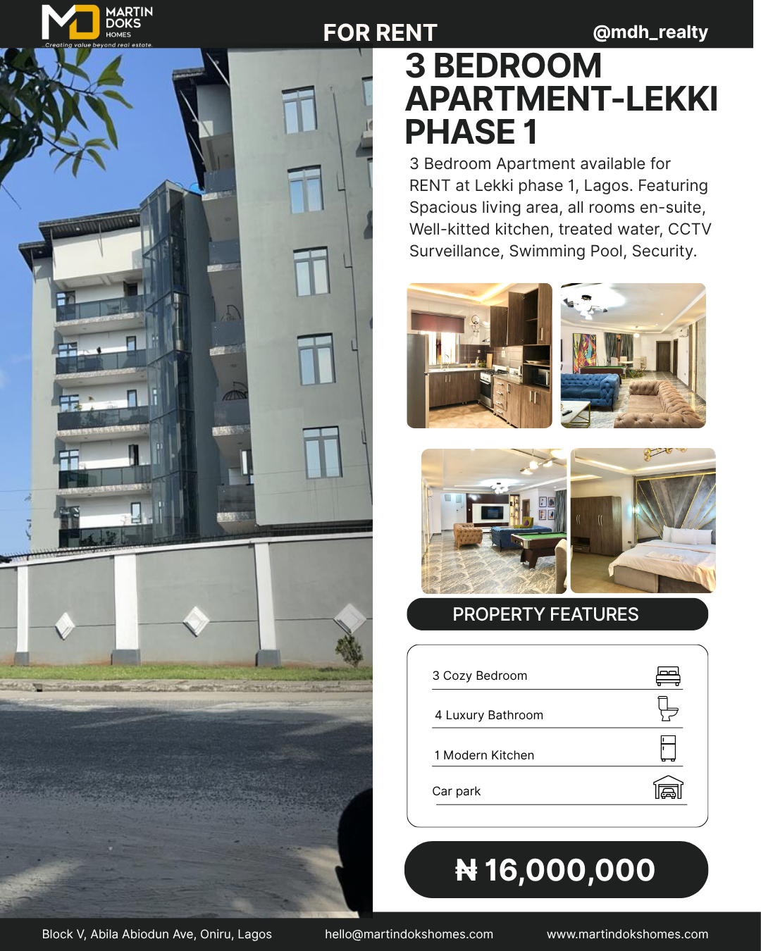 3 BEDROOM APARTMENT