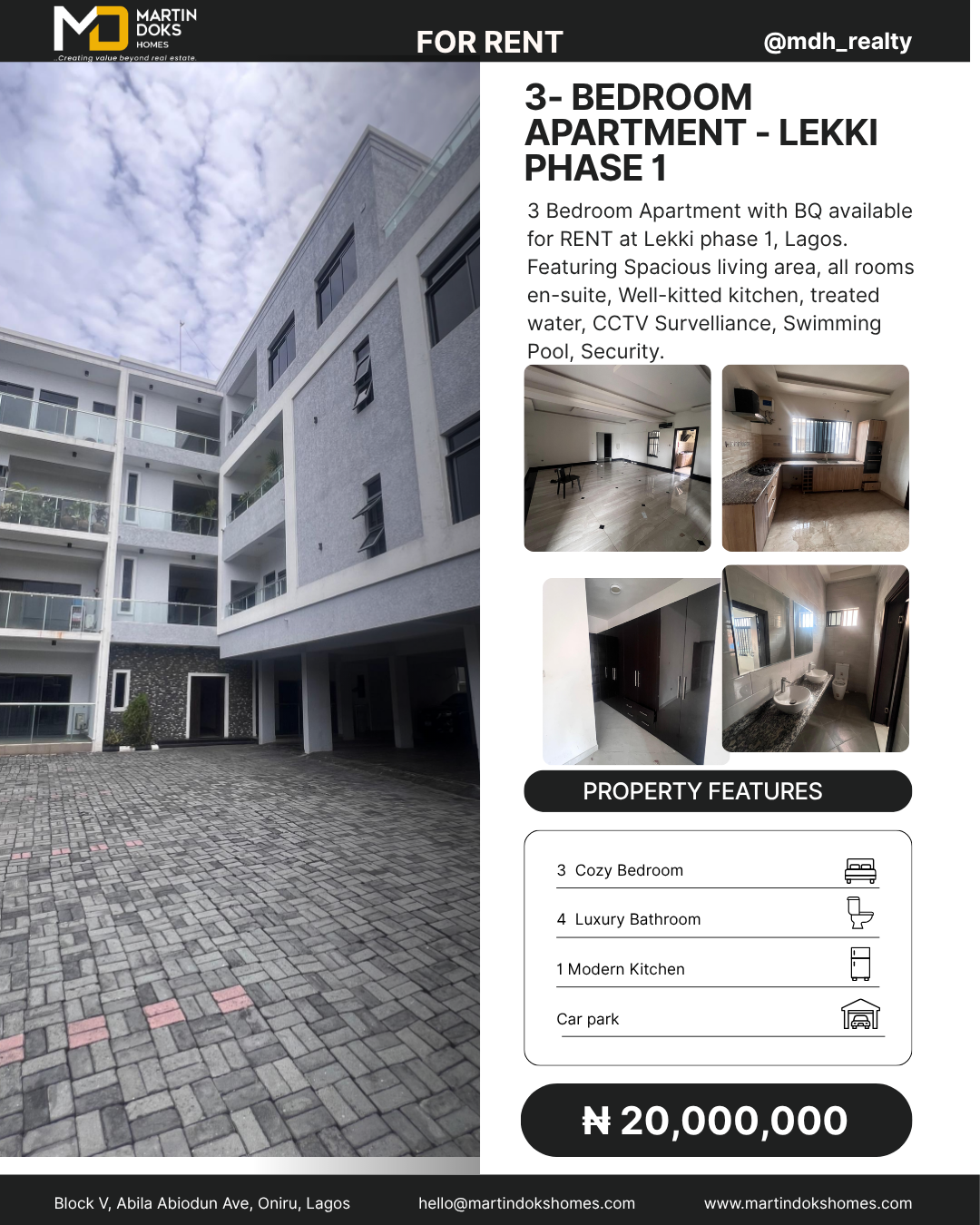 3-Bedroom Apartment