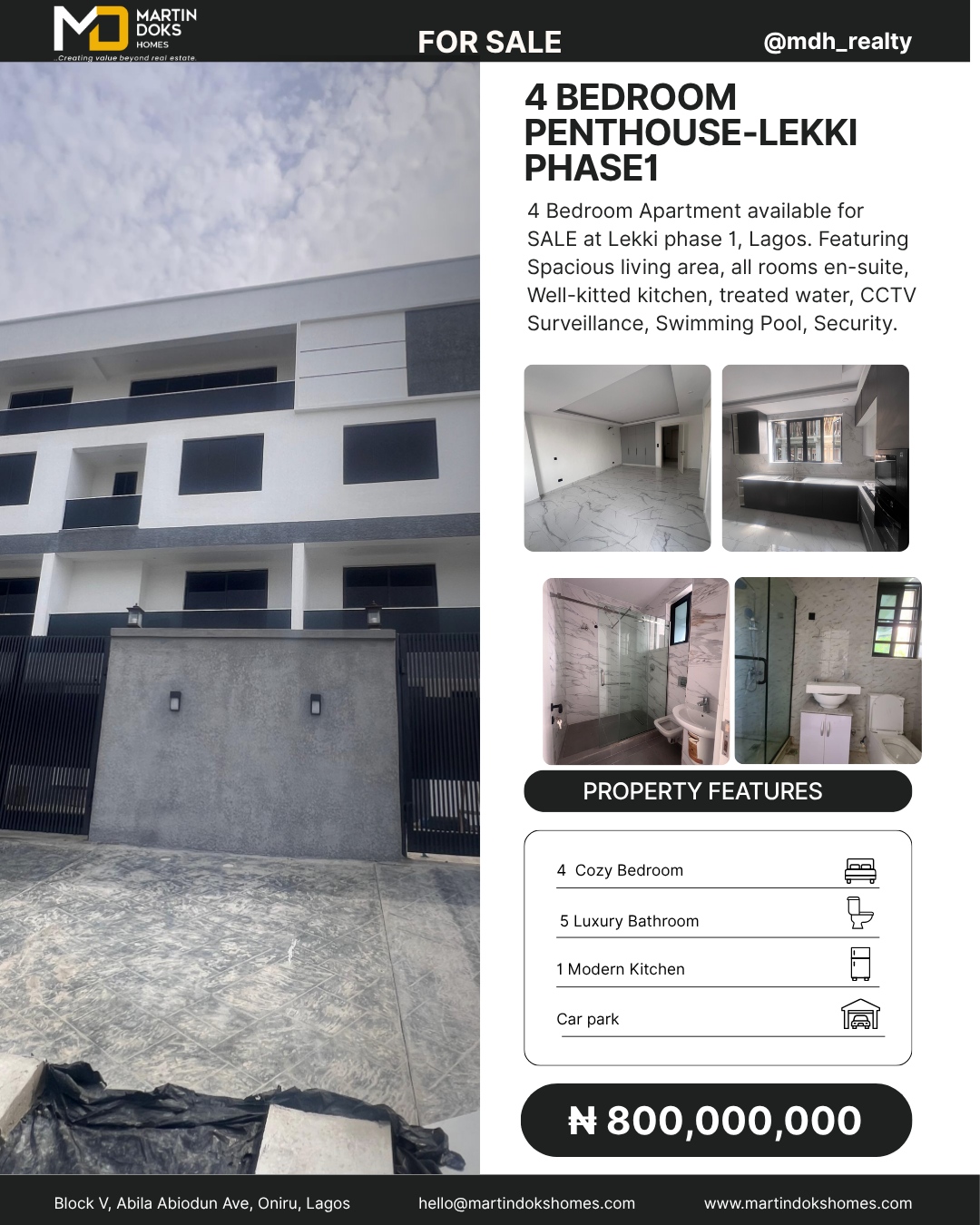 4 BEDROOM PENT-HOUSE