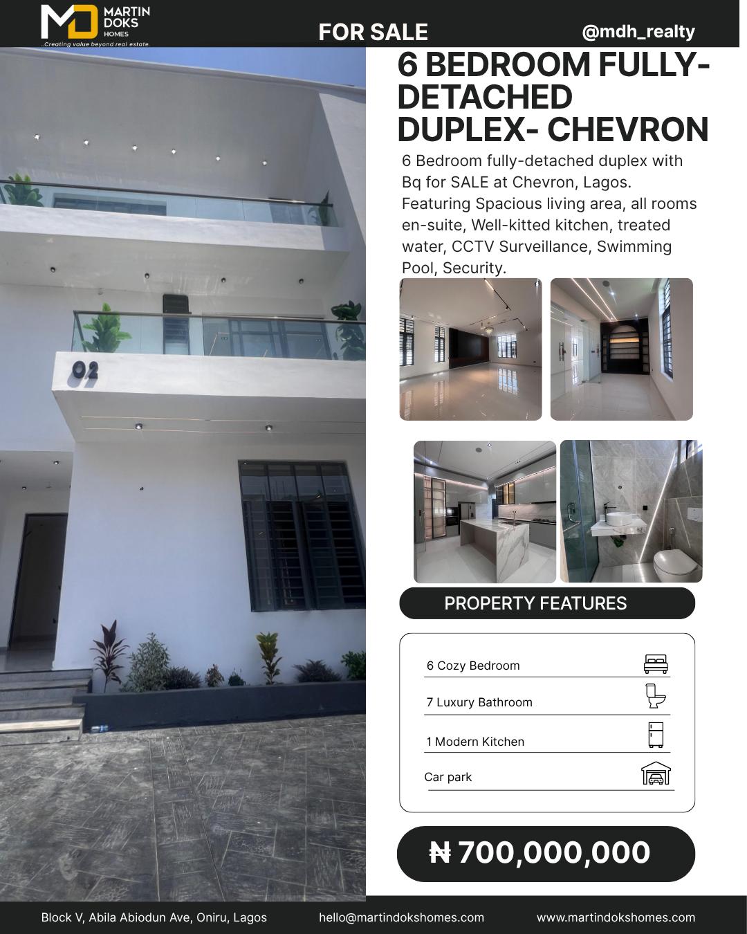 6 BEDROOM FULLY DETACHED DUPLEX