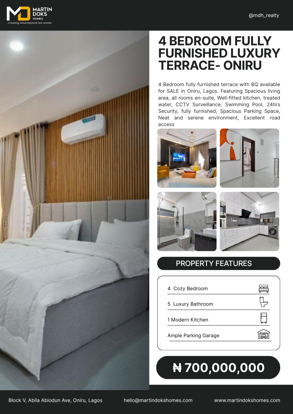 4-Bedroom Fully  Furnished Terrace