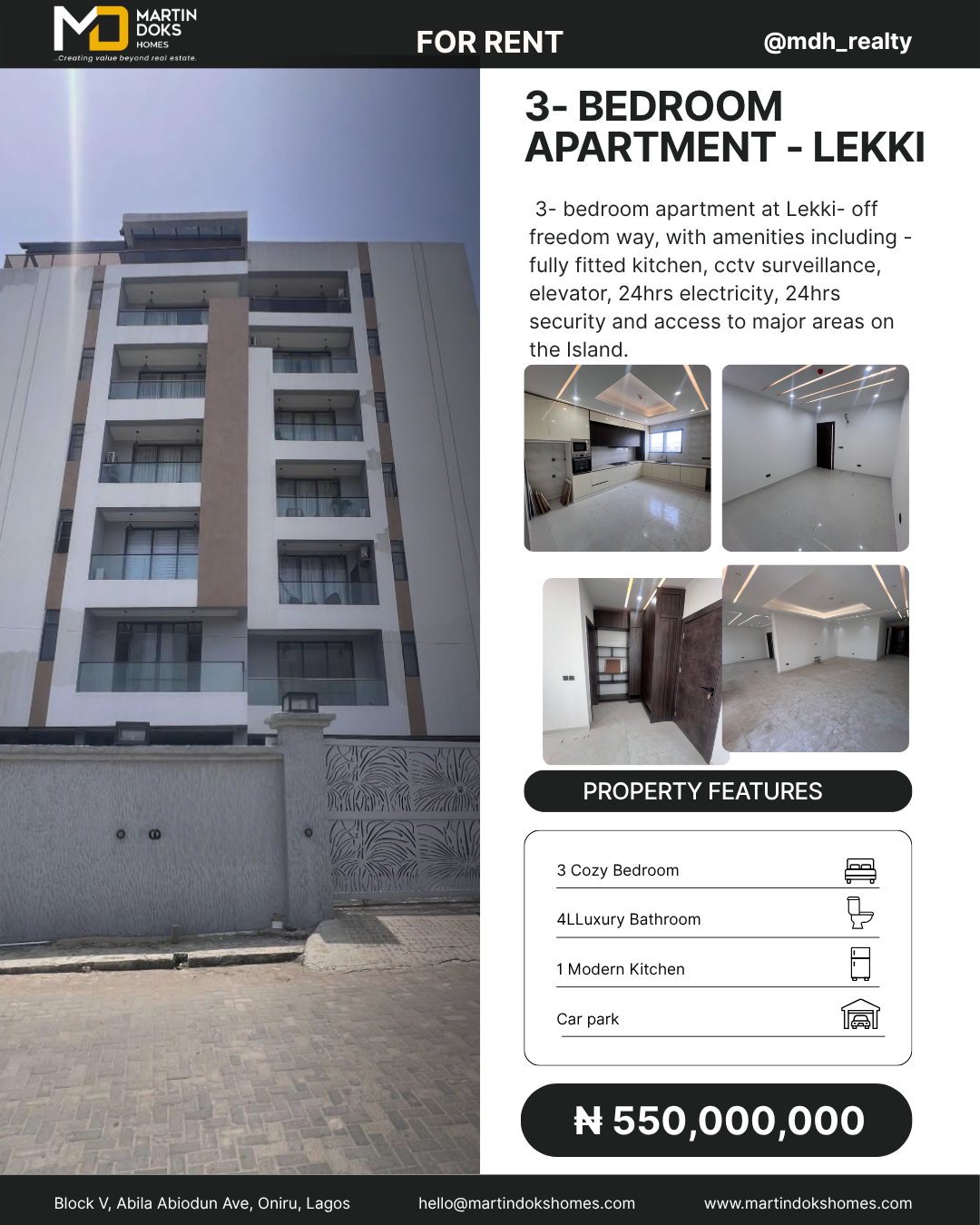 3-Bedroom Apartment