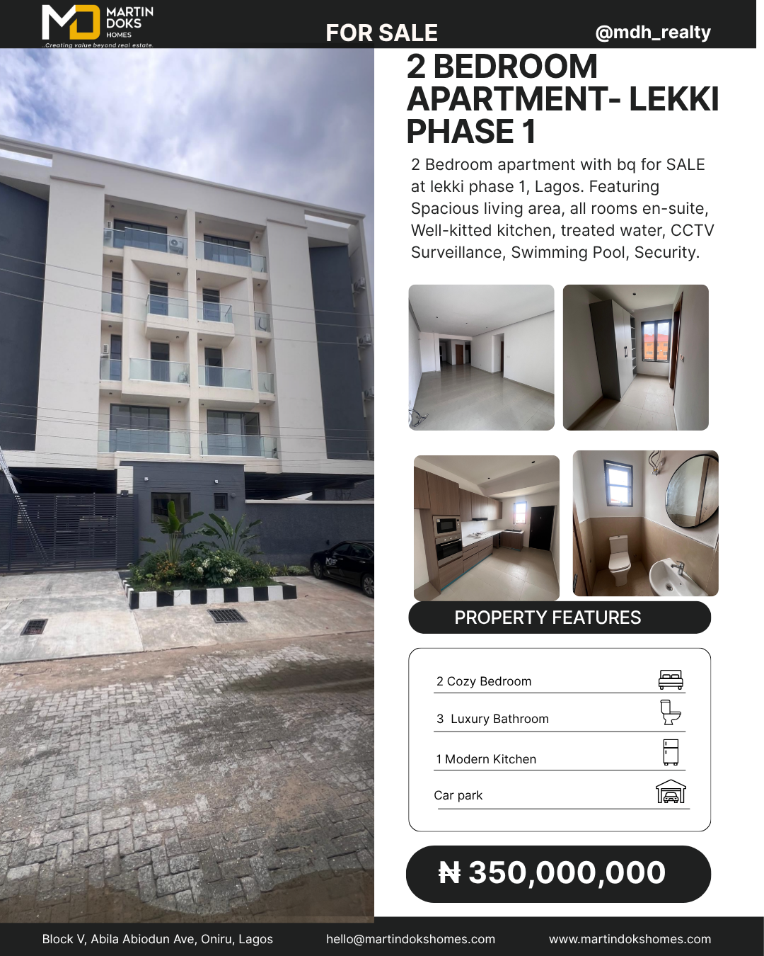2 BEDROOM APARTMENT - LEKKI PHASE 1