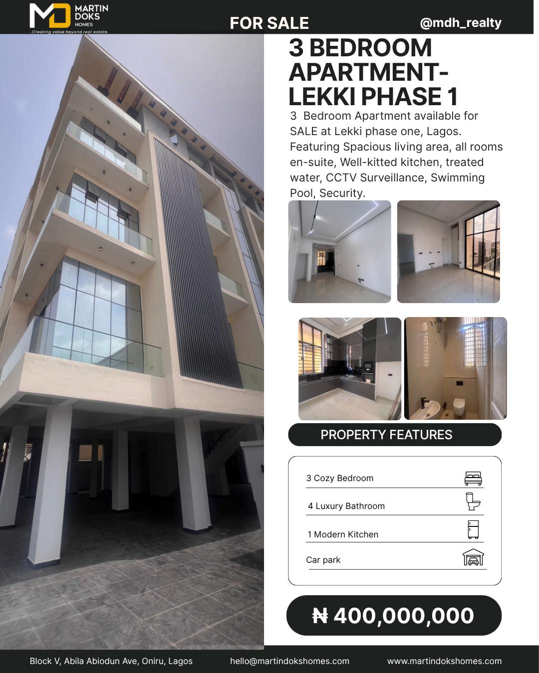 3 BEDROOM APARTMENT