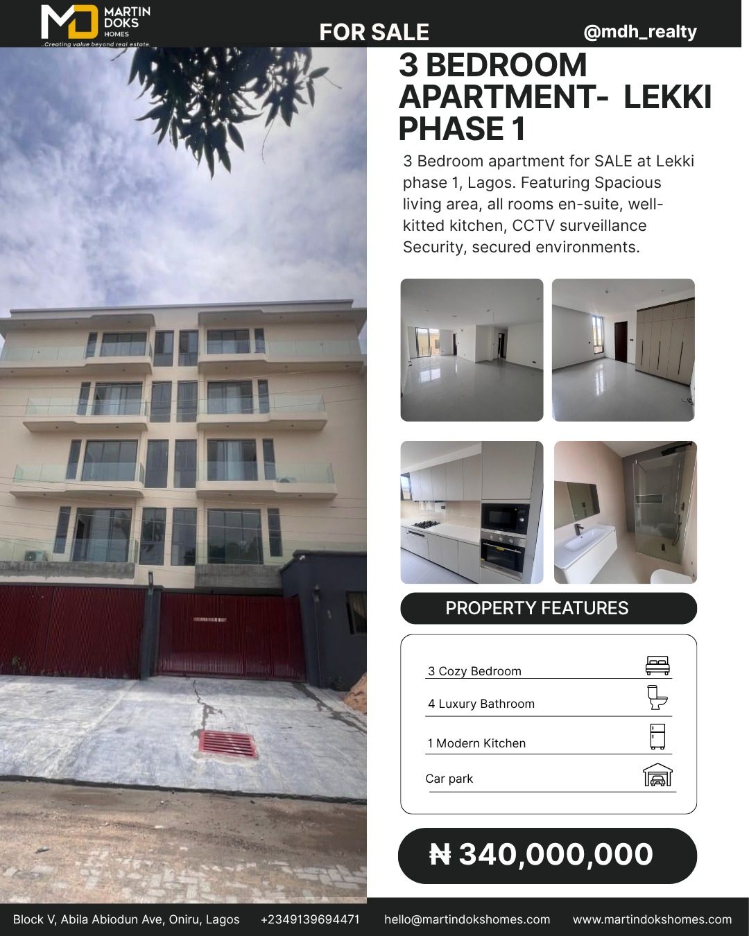 3 BEDROOM APARTMENT